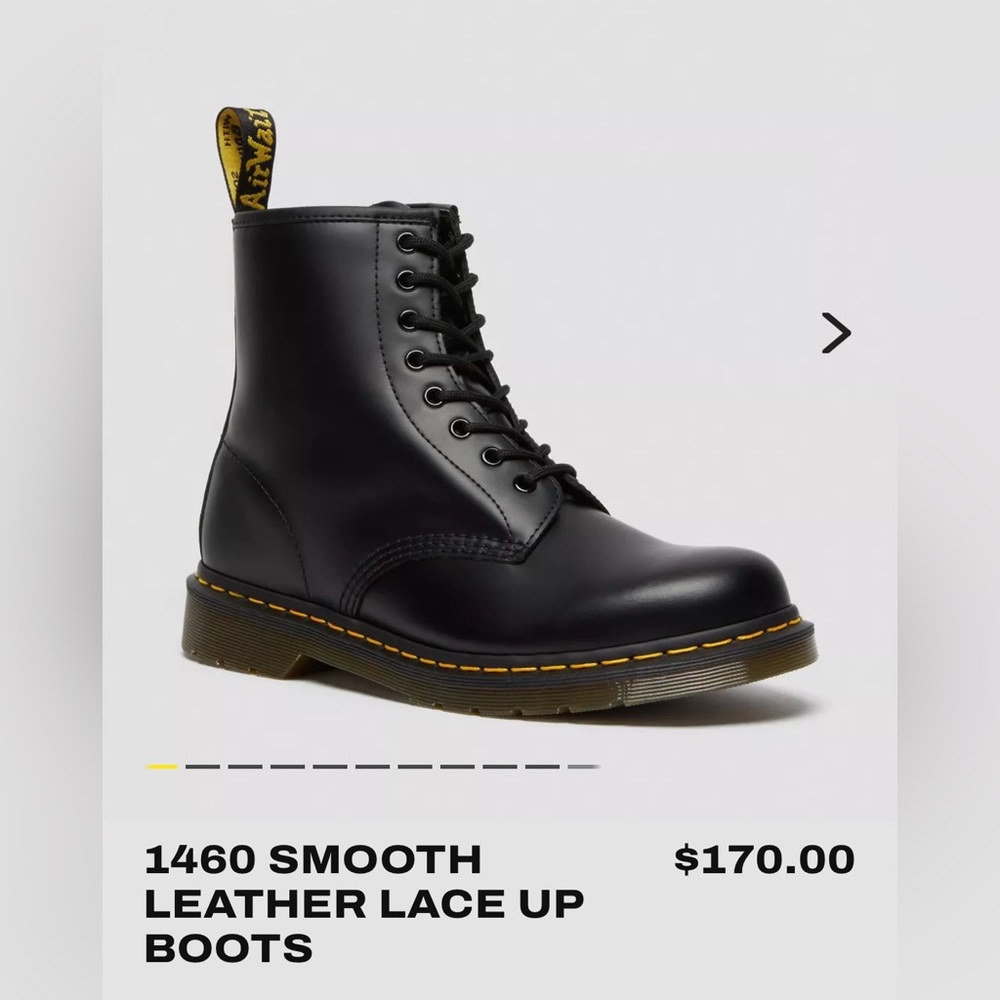 Doc Martens 1460 WOMEN'S SMOOTH LEATHER LACE UP BOOTS